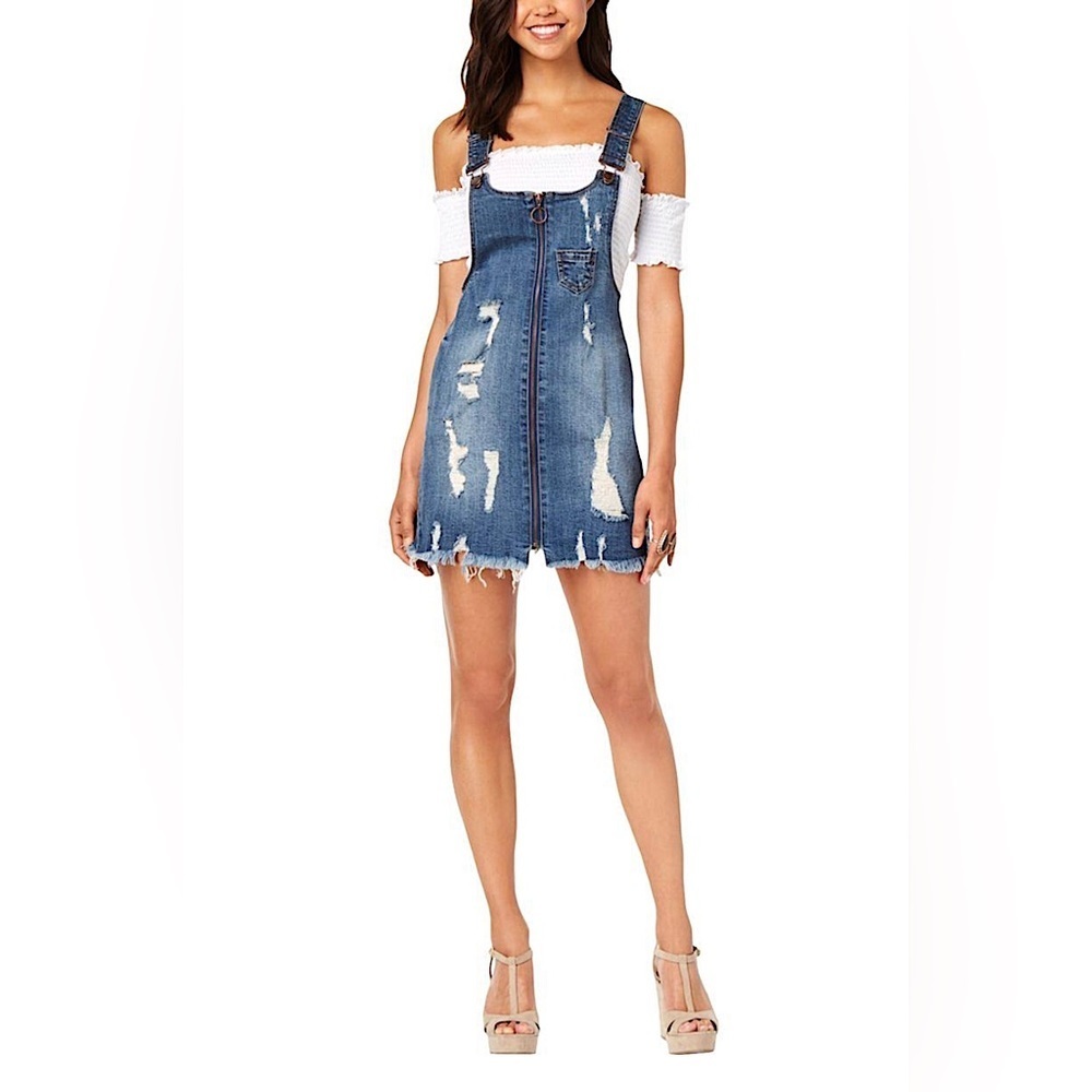 NWOT Jean Overalls Dress 👗